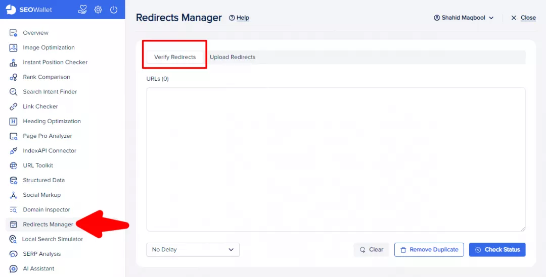 Redirects Manager
